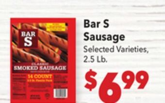 Vallarta Supermarkets Bar s sausage offer