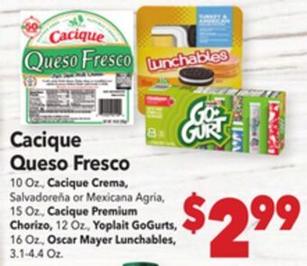 Vallarta Supermarkets Cacique queso fresco offer