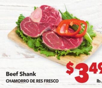 Vallarta Supermarkets Beef shank / chamorro de res fresco offer
