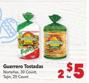 Vallarta Supermarkets Guerrero tostadas offer