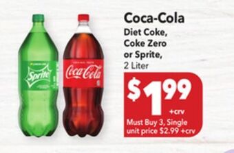 Vallarta Supermarkets Coca-cola diet coke, coke zero or sprite offer