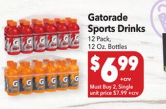 Vallarta Supermarkets Gatorade sports drinks offer