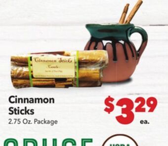 Vallarta Supermarkets Cinnamon sticks offer