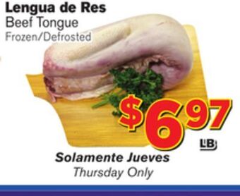 El Super Fresh Beef tongue offer