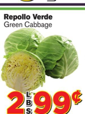 El Super Fresh Green cabbage offer