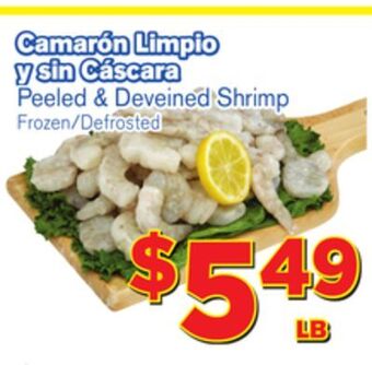 El Super Fresh Peeled & deveined shrimp offer