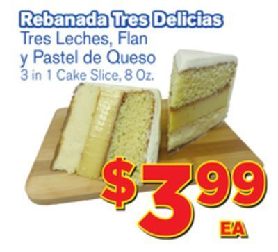 El Super Fresh 3 in 1 cake slice, 8 oz offer