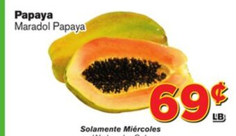 El Super Fresh Papaya maradol offer