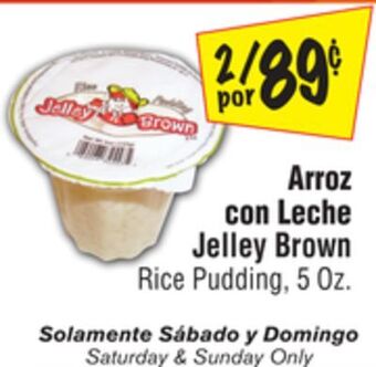 El Super Rice pudding offer