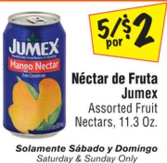 El Super Assorted fruit nectars offer