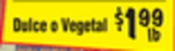 El Super Dulce o vegetal offer