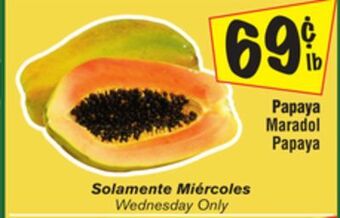 El Super Maradol papaya offer