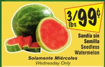 El Super Seedless watermelon offer