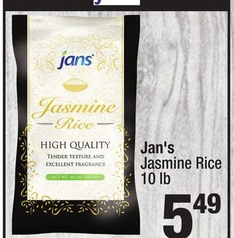 Super King Markets Jan's jasmine rice offer