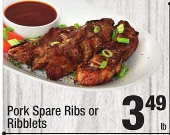 Super King Markets Pork spare ribs or ribblets offer