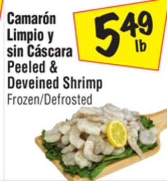 El Super Peeled & deveined shrimp offer