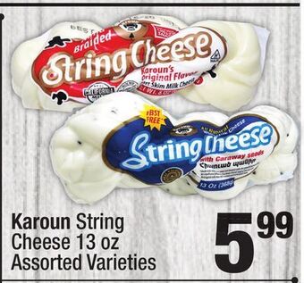Super King Markets Karoun string cheese offer