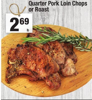 Super King Markets Quarter pork loin chops or roast offer