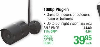 Menards Feit electric 1080p hd wi-fi wireless security camera offer