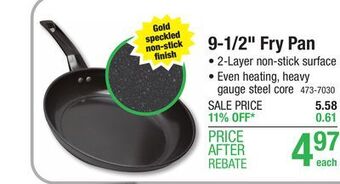 Menards Iko 9.5 gold select non-stick frying pan offer