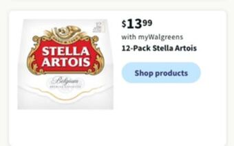 Walgreens 12-pack stella artois offer