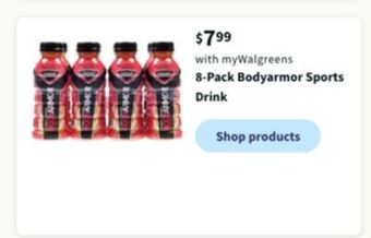 Walgreens 8-pack bodyarmor sports drink offer