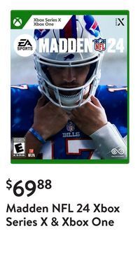 Walmart Madden nfl 24 xbox series x & xbox one offer
