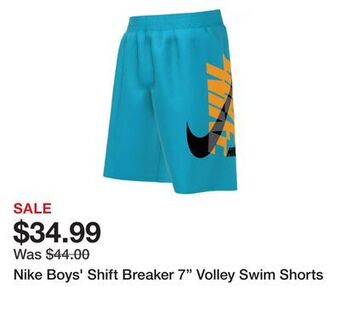 Dick's Sporting Goods Nike boys' shift breaker 7 volley swim shorts offer