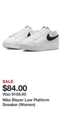 Nordstrom Nike blazer low platform sneaker (women) offer