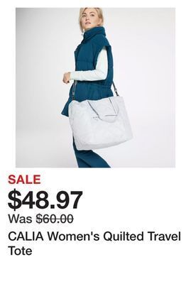 Dick's Sporting Goods Calia women's quilted travel tote offer