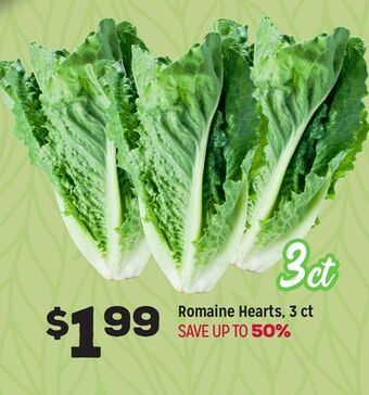 Grocery Outlet Romaine hearts, 3 ct offer