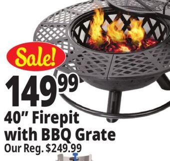 Ocean State Job Lot Uniflame wood burning fire bowl & grill offer