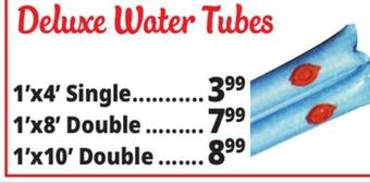 Ocean State Job Lot Deluxe water tubes offer