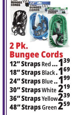 Ocean State Job Lot 2 pk. bungee cords offer