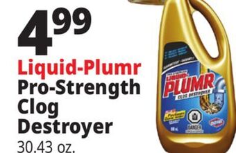 Ocean State Job Lot Clorox pro-strength liquid-plumr clog destroyer, 31.8 oz offer