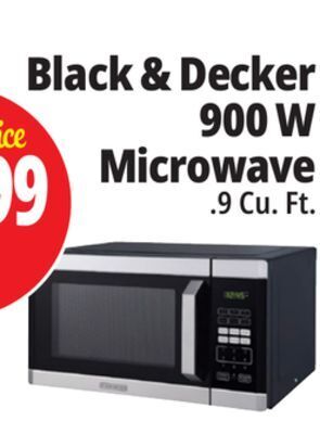 Ocean State Job Lot Black + decker 1000w stainless steel microwave oven offer