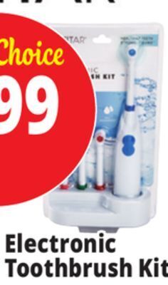 Ocean State Job Lot Electronic toothbrush kit offer