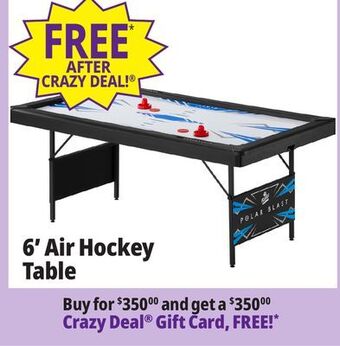Ocean State Job Lot Fat cat polar blast folding air hockey table, 6' offer