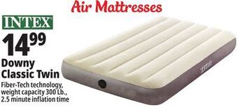 Ocean State Job Lot Intex twin dura-beam single-high air mattress offer