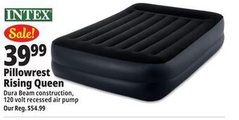 Ocean State Job Lot Intex pillowrest rising queen offer