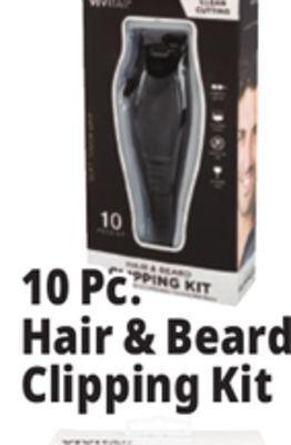 Ocean State Job Lot 10 pc. hair & beard clipping kit offer