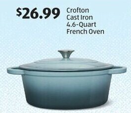 Aldi Crofton Cast Iron 4.6-Quart French Oven offer