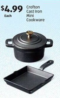 Aldi Crofton Cast Iron Mini Cookware offer