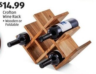 Aldi Crofton Wine Rack offer