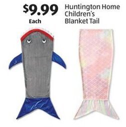Aldi Huntington Home Children's Blanket Tail offer