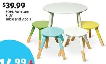 Aldi SOHL Furniture Kids' Table and Stools offer