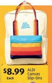 Aldi ALDI Canvas Slip-Ons offer