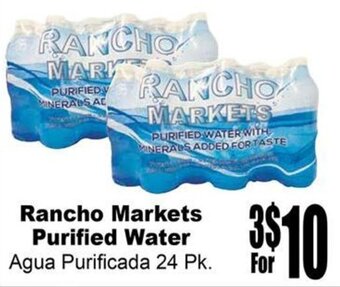 Rancho Markets Rancho Markets Purified Water offer