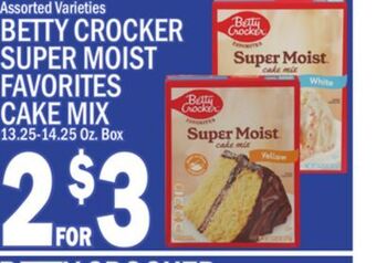 C Town Betty crocker super moist cake mix offer