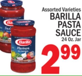 C Town Barilla pasta sauce offer